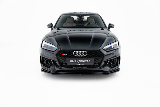 Frontlippe V.2 passend für Audi RS5 Coupe / Sportback F5 schwarz Hochglanz