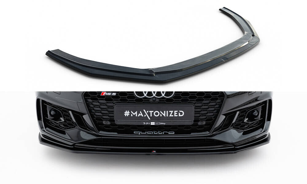 Frontlippe V.2 passend für Audi RS5 Coupe / Sportback F5 schwarz Hochglanz