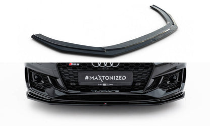Frontlippe V.2 passend für Audi RS5 Coupe / Sportback F5 schwarz Hochglanz