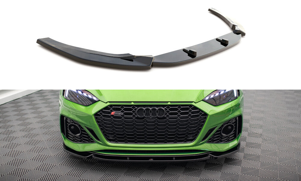 Frontlippe V.2 passend für Audi RS5 F5 FL schwarz Hochglanz