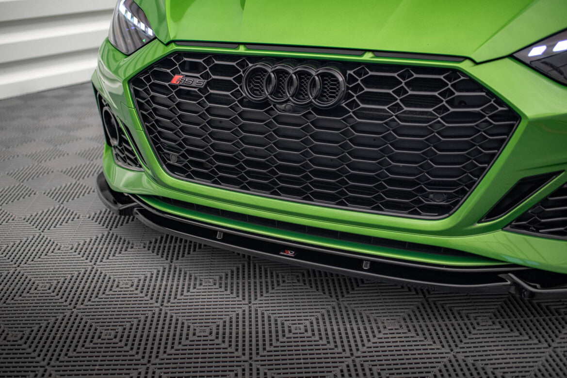 Frontlippe V.2 passend für Audi RS5 F5 FL schwarz Hochglanz