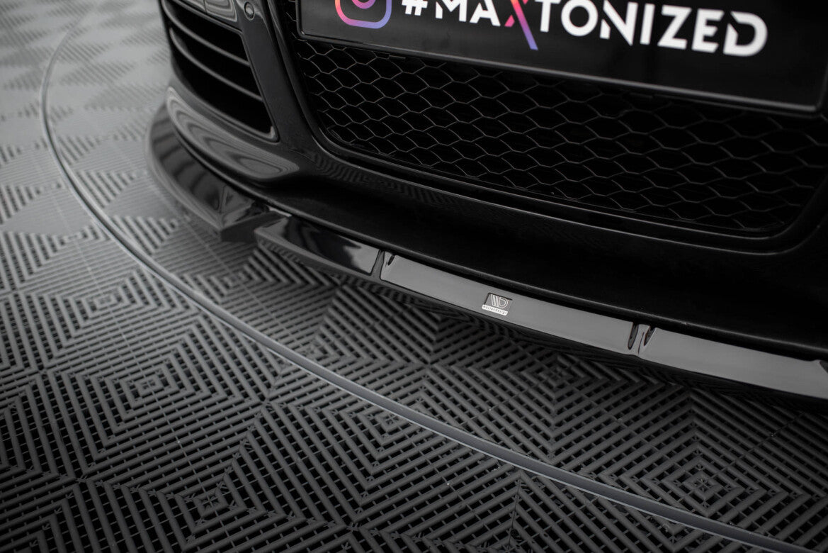 Frontlippe V.2 passend für Audi RS6 Avant C6 schwarz Hochglanz