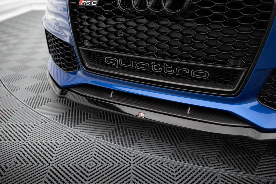 Frontlippe V.2 passend für Audi RS6 C7 / C7 FL schwarz Hochglanz
