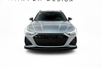 Frontlippe V.2 passend für Audi RS6 C8 / C8 FL schwarz Hochglanz