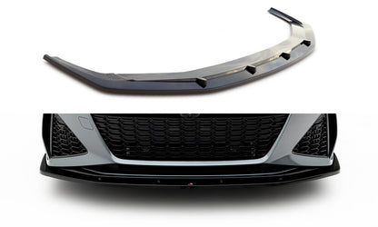 Frontlippe V.2 passend für Audi RS6 C8 / C8 FL schwarz Hochglanz