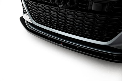 Frontlippe V.2 passend für Audi RS6 C8 / C8 FL schwarz Hochglanz