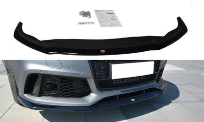Frontlippe V.2 passend für Audi RS7 C7 schwarz Hochglanz