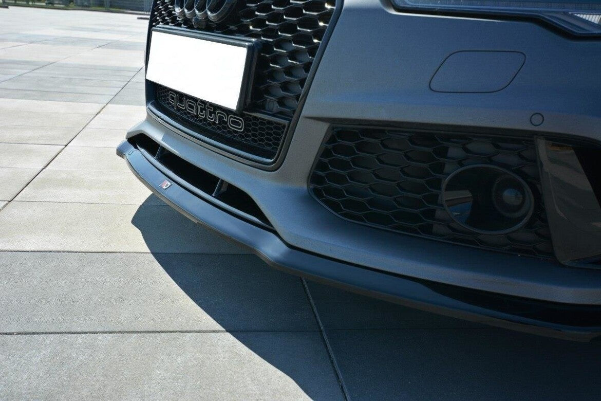 Frontlippe V.2 passend für Audi RS7 C7 schwarz Hochglanz