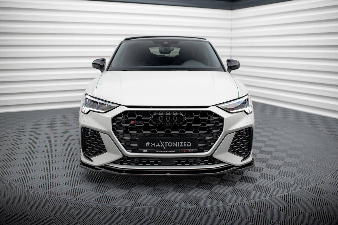 Frontlippe V.2 passend für Audi RSQ3 Sportback / SUV F3 schwarz Hochglanz