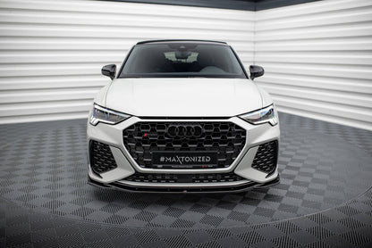 Frontlippe V.2 passend für Audi RSQ3 Sportback / SUV F3 schwarz Hochglanz