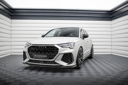Frontlippe V.2 passend für Audi RSQ3 Sportback / SUV F3 schwarz Hochglanz