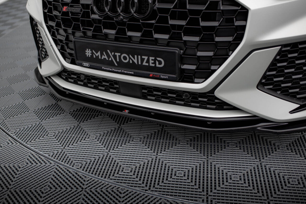 Frontlippe V.2 passend für Audi RSQ3 Sportback / SUV F3 schwarz Hochglanz