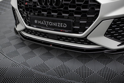 Frontlippe V.2 passend für Audi RSQ3 Sportback / SUV F3 schwarz Hochglanz