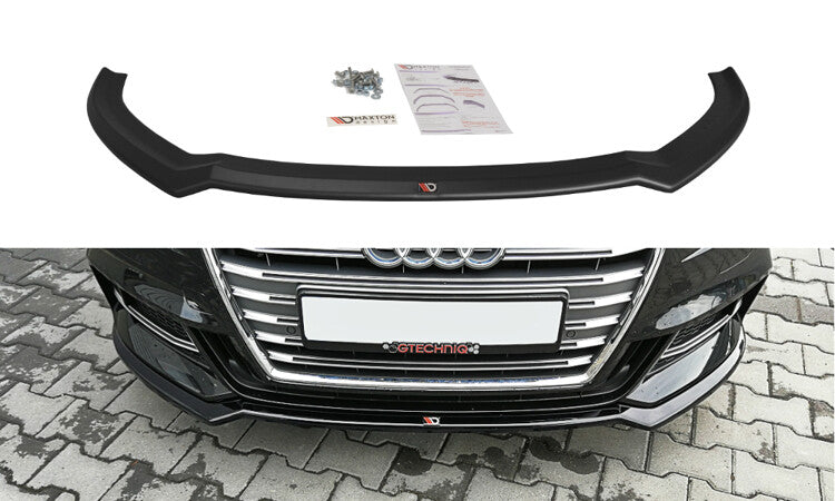 Frontlippe V.2 passend für Audi S3 / A3 S-Line 8V FL Limousine schwarz Hochglanz