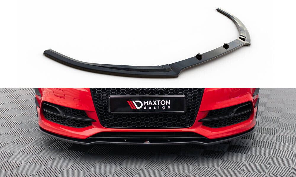 Frontlippe V.2 passend für Audi S3 / A3 S-Line 8V Limousine / Cabrio schwarz Hochglanz