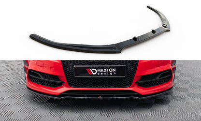 Frontlippe V.2 passend für Audi S3 / A3 S-Line 8V Limousine / Cabrio schwarz Hochglanz
