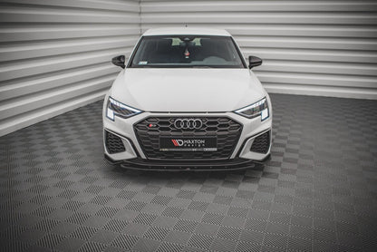 Frontlippe V.2 passend für Audi S3 / A3 S-Line 8Y schwarz Hochglanz