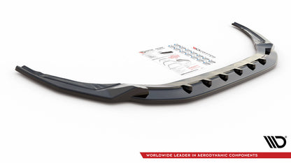 Frontlippe V.2 passend für Audi S3 / A3 S-Line 8Y schwarz Hochglanz