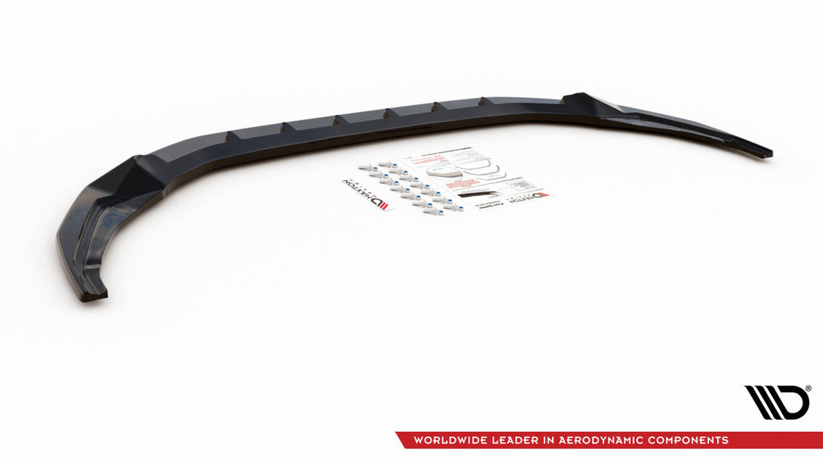 Frontlippe V.2 passend für Audi S3 / A3 S-Line 8Y schwarz Hochglanz