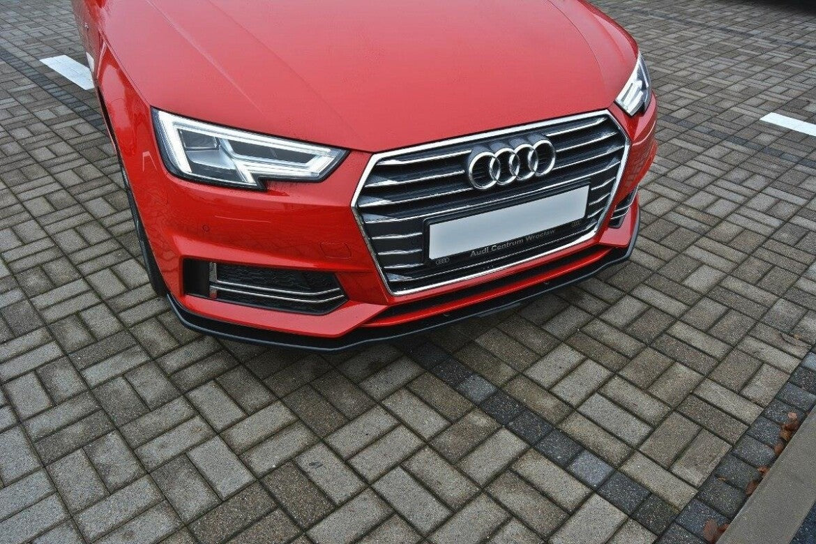 Frontlippe V.2 passend für Audi S4 / A4 S-Line B9 schwarz Hochglanz