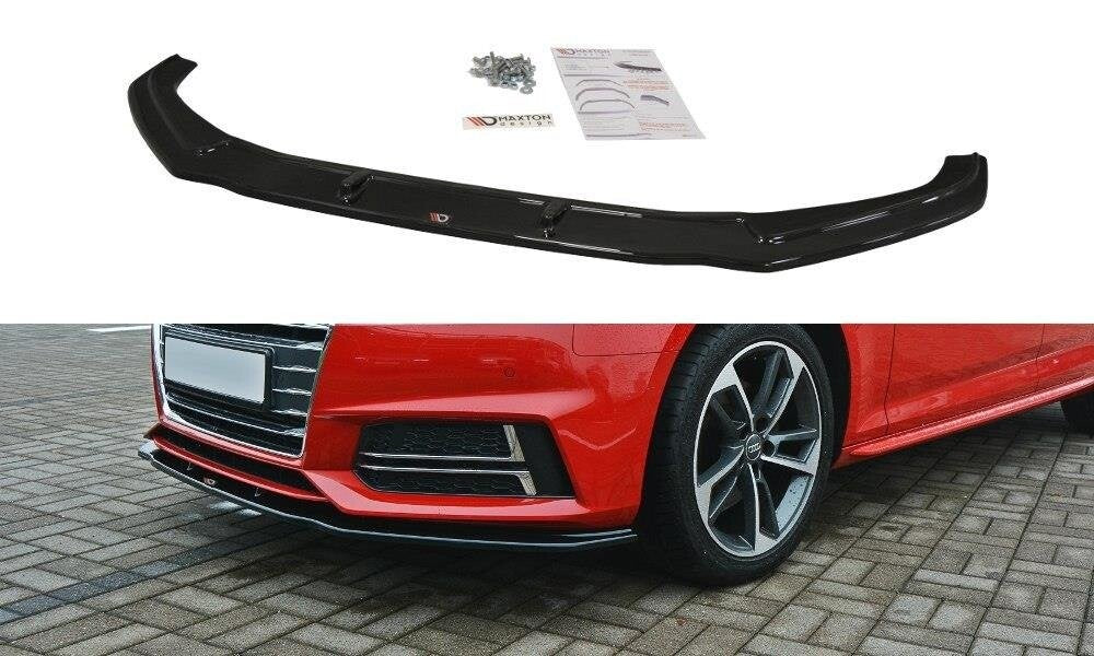 Frontlippe V.2 passend für Audi S4 / A4 S-Line B9 schwarz Hochglanz