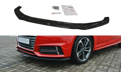 Frontlippe V.2 passend für Audi S4 / A4 S-Line B9 schwarz Hochglanz