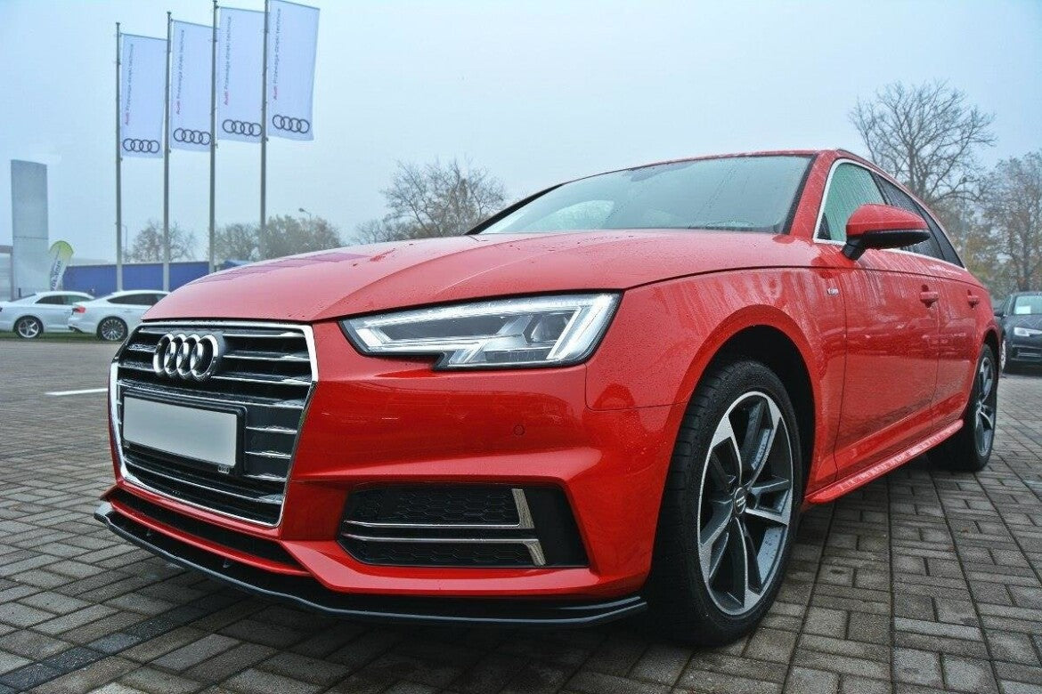Frontlippe V.2 passend für Audi S4 / A4 S-Line B9 schwarz Hochglanz