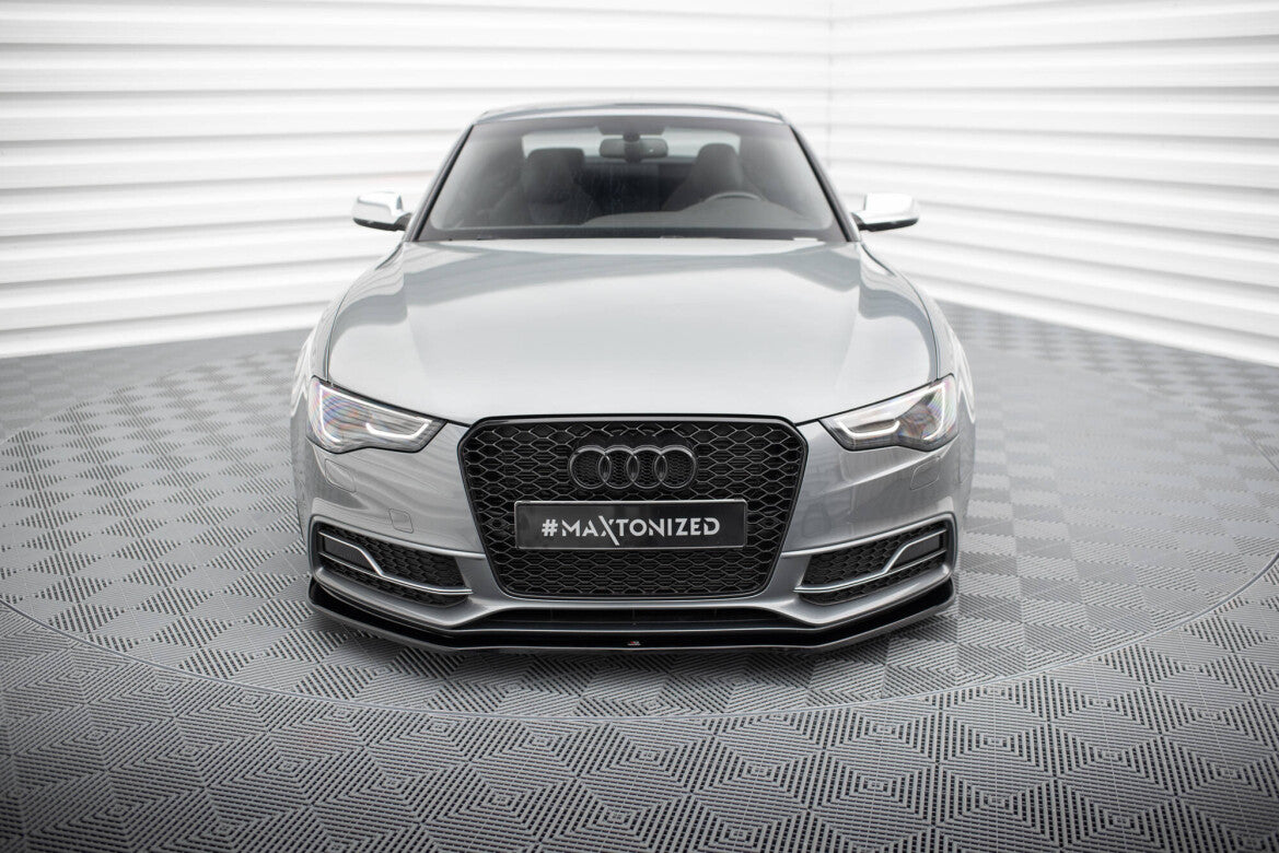 Frontlippe V.2 passend für Audi S5 / A5 S-Line 8T FL schwarz Hochglanz