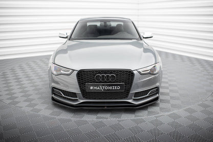 Frontlippe V.2 passend für Audi S5 / A5 S-Line 8T FL schwarz Hochglanz