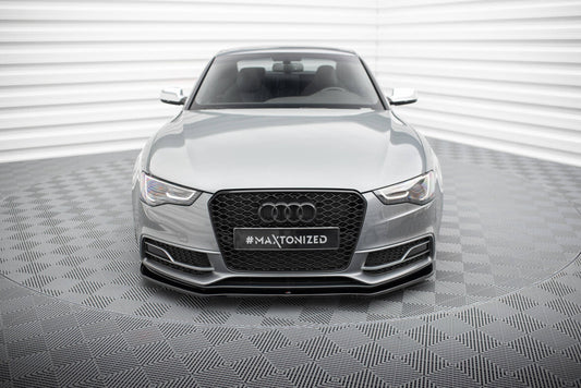 Frontlippe V.2 passend für Audi S5 / A5 S-Line 8T FL schwarz Hochglanz