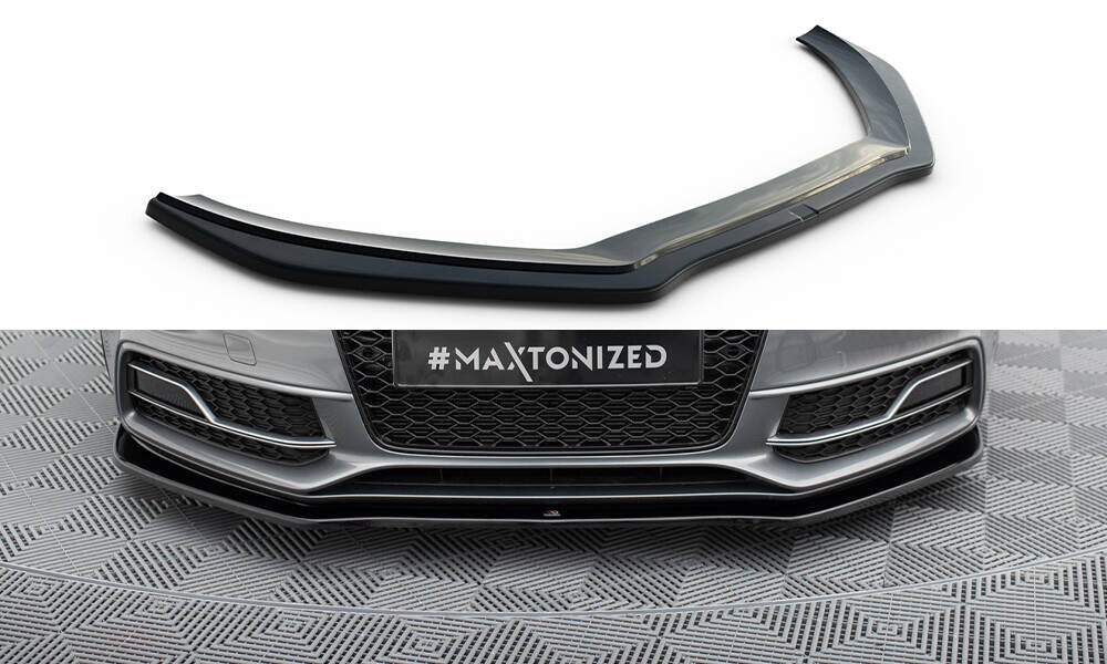Frontlippe V.2 passend für Audi S5 / A5 S-Line 8T FL schwarz Hochglanz