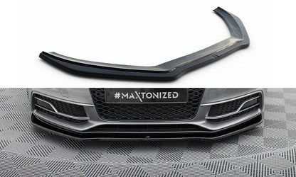 Frontlippe V.2 passend für Audi S5 / A5 S-Line 8T FL schwarz Hochglanz