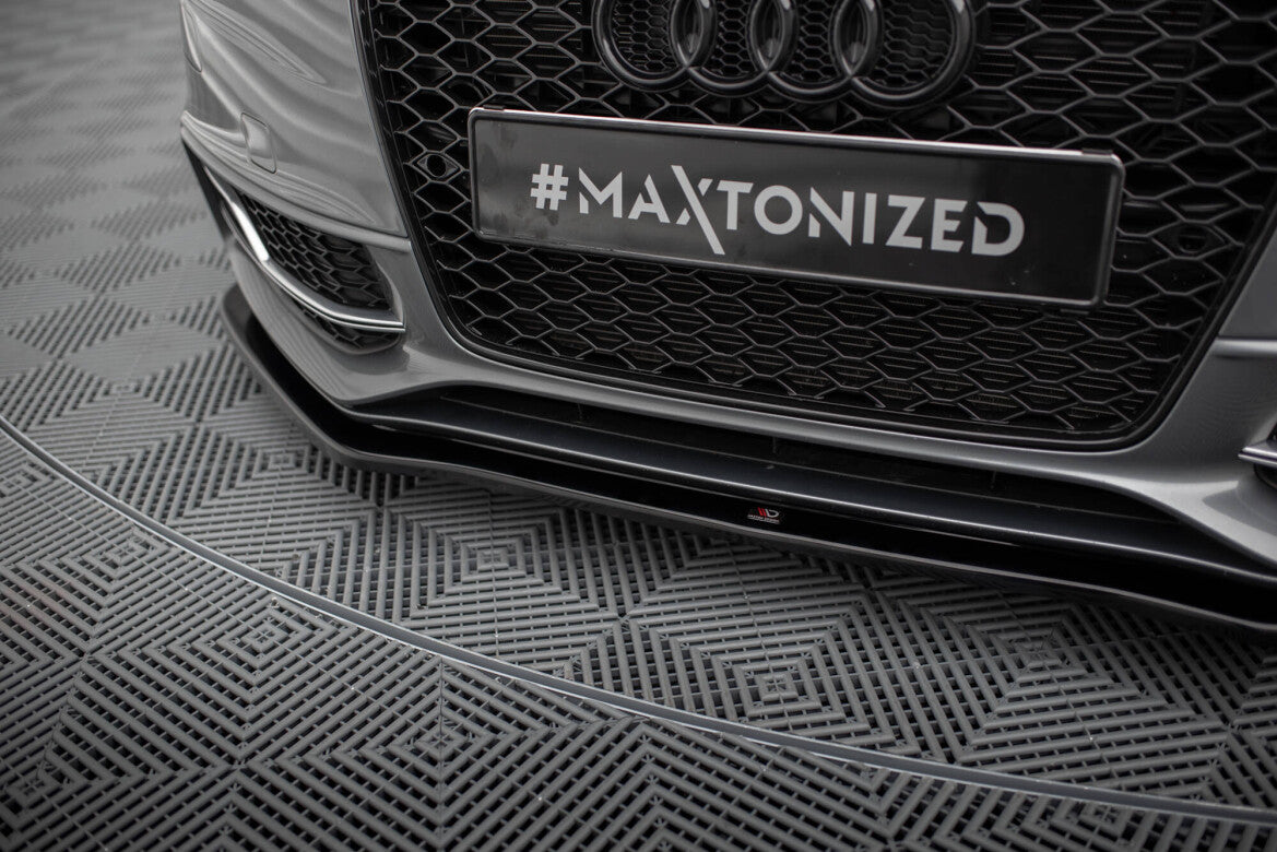 Frontlippe V.2 passend für Audi S5 / A5 S-Line 8T FL schwarz Hochglanz