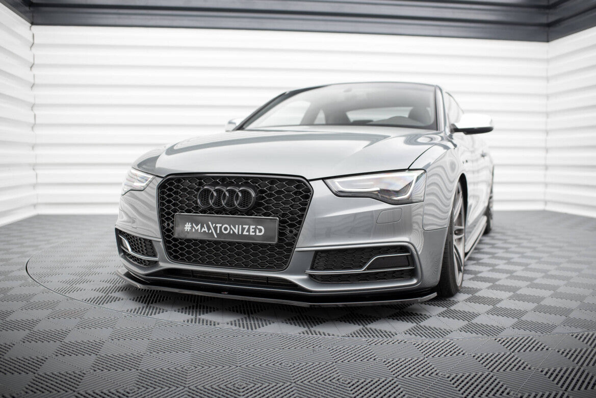 Frontlippe V.2 passend für Audi S5 / A5 S-Line 8T FL schwarz Hochglanz