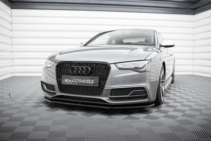 Frontlippe V.2 passend für Audi S5 / A5 S-Line 8T FL schwarz Hochglanz