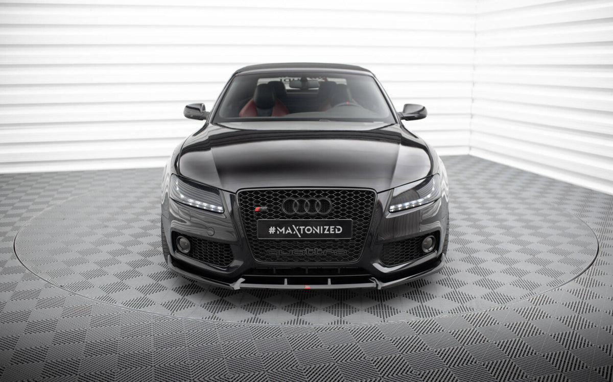 Frontlippe V.2 passend für Audi S5 / A5 S-Line 8T schwarz Hochglanz