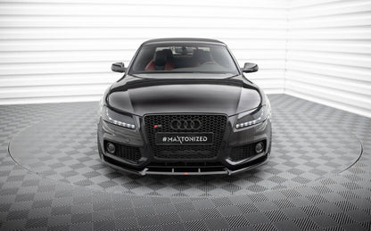 Frontlippe V.2 passend für Audi S5 / A5 S-Line 8T schwarz Hochglanz
