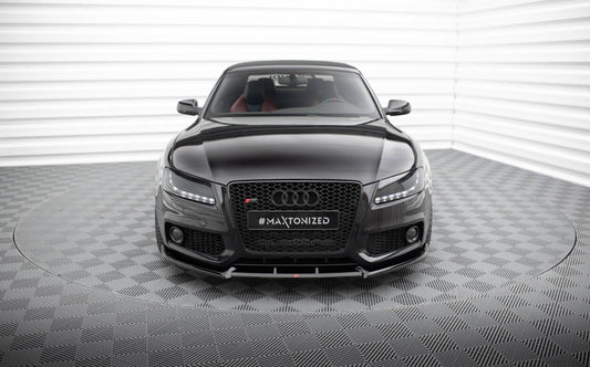 Frontlippe V.2 passend für Audi S5 / A5 S-Line 8T schwarz Hochglanz