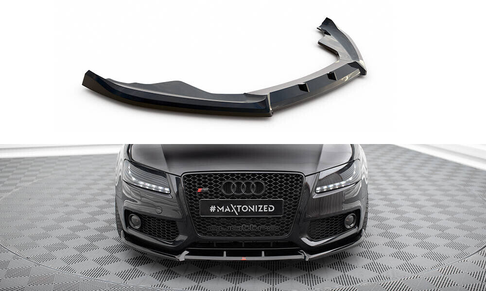 Frontlippe V.2 passend für Audi S5 / A5 S-Line 8T schwarz Hochglanz