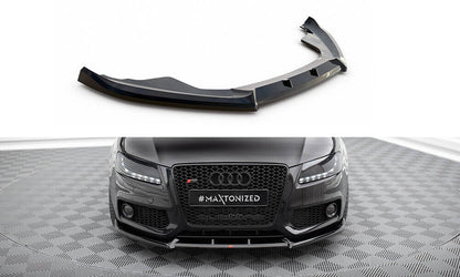 Frontlippe V.2 passend für Audi S5 / A5 S-Line 8T schwarz Hochglanz