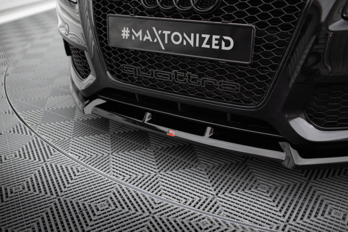 Frontlippe V.2 passend für Audi S5 / A5 S-Line 8T schwarz Hochglanz