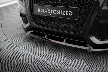 Frontlippe V.2 passend für Audi S5 / A5 S-Line 8T schwarz Hochglanz