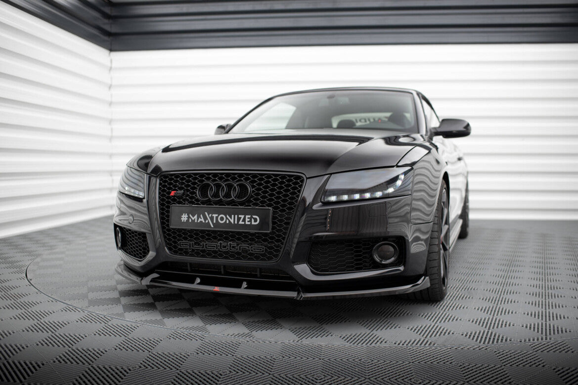 Frontlippe V.2 passend für Audi S5 / A5 S-Line 8T schwarz Hochglanz