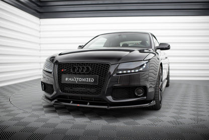 Frontlippe V.2 passend für Audi S5 / A5 S-Line 8T schwarz Hochglanz