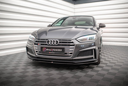 Frontlippe V.2 passend für Audi S5 / A5 S-Line F5 Coupe / Sportback schwarz Hochglanz