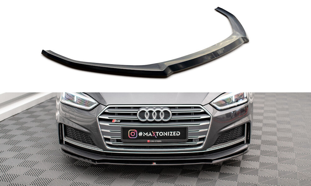Frontlippe V.2 passend für Audi S5 / A5 S-Line F5 Coupe / Sportback schwarz Hochglanz