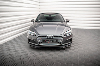 Frontlippe V.2 passend für Audi S5 / A5 S-Line F5 Coupe / Sportback schwarz Hochglanz
