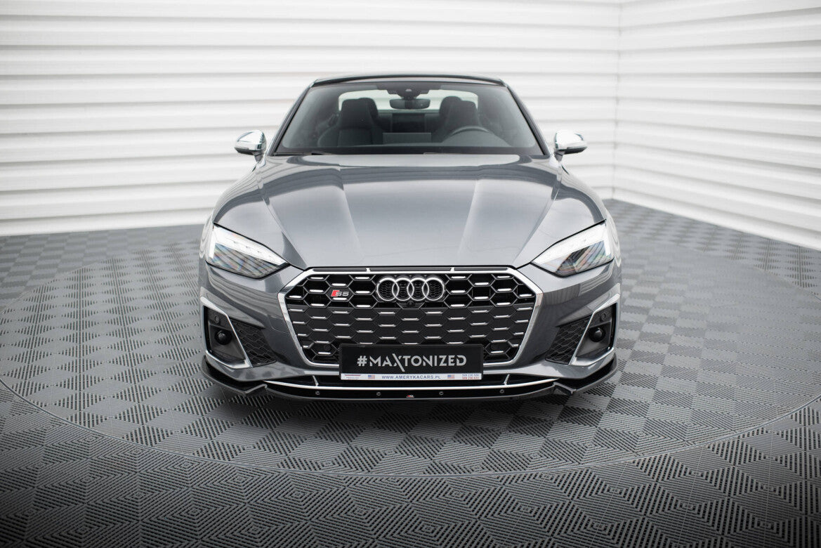 Frontlippe V.2 passend für Audi S5 / A5 S-Line F5 FL schwarz Hochglanz