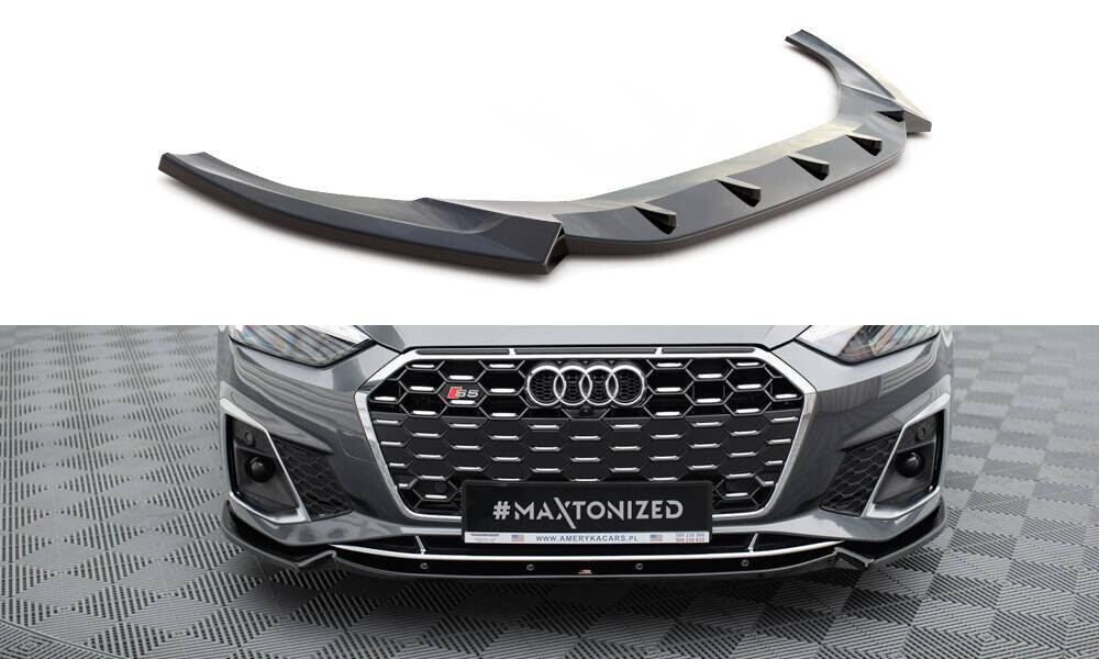 Frontlippe V.2 passend für Audi S5 / A5 S-Line F5 FL schwarz Hochglanz