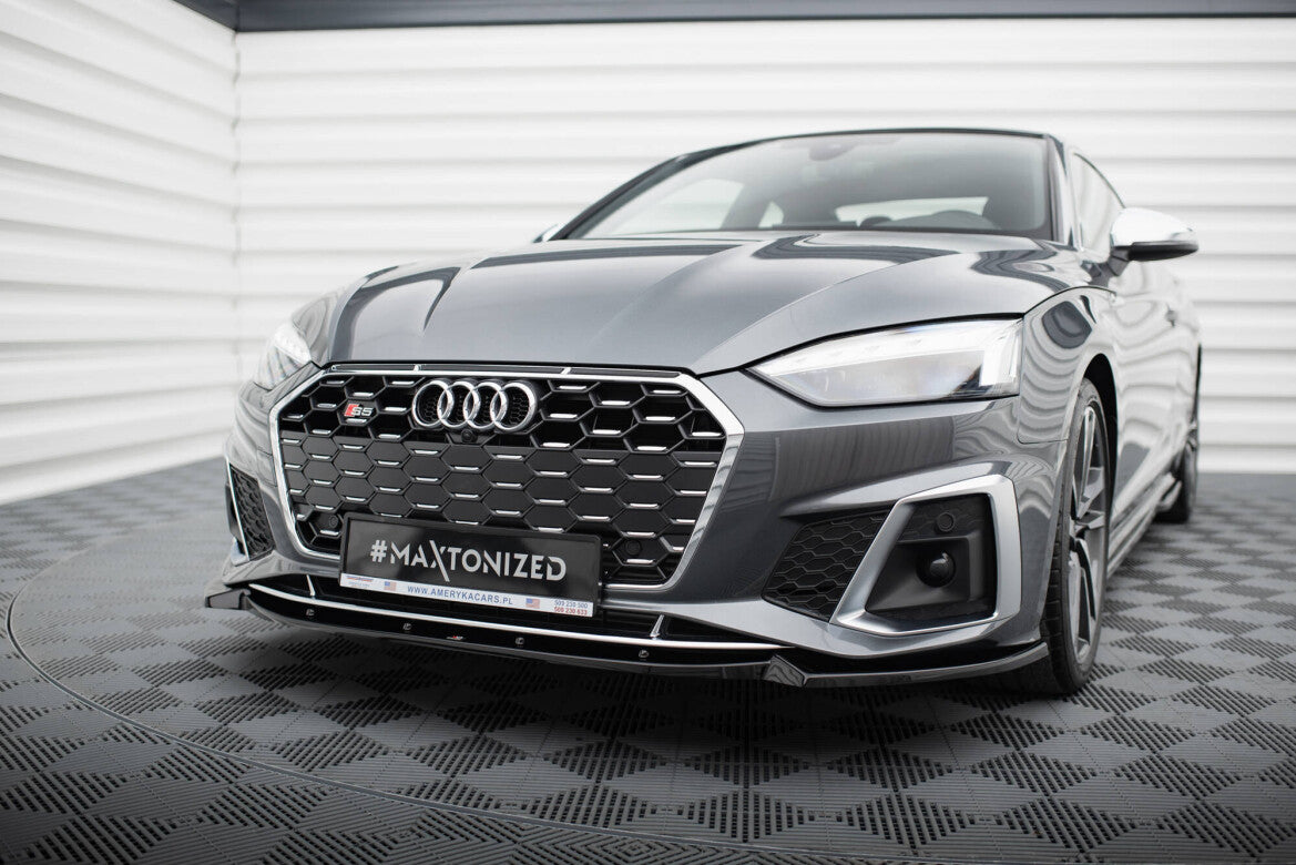 Frontlippe V.2 passend für Audi S5 / A5 S-Line F5 FL schwarz Hochglanz
